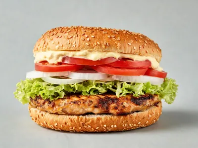 Cheesy Crunchy Chicken Burger